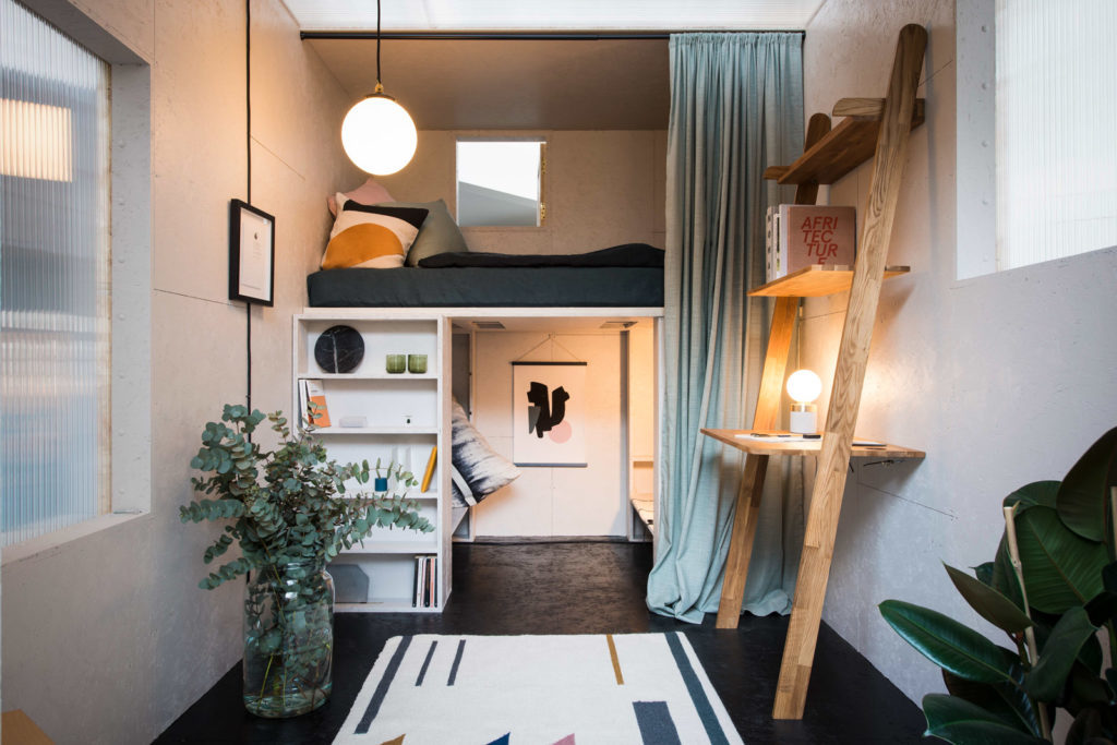 U-Build is a revolutionary self-build system for making beautiful spaces. This is a picture of an internal living pod built using U-Build