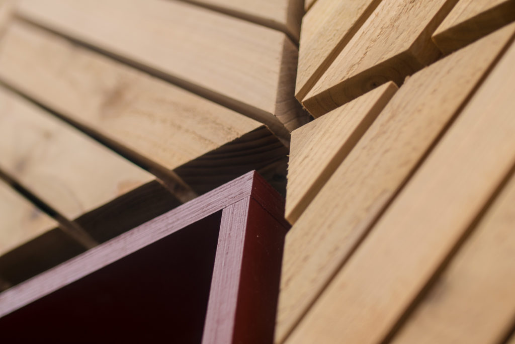 U-Build is a revolutionary self-build system for making beautiful spaces. This is a picture of some western red cedar cladding on an innovate U-Build garden room