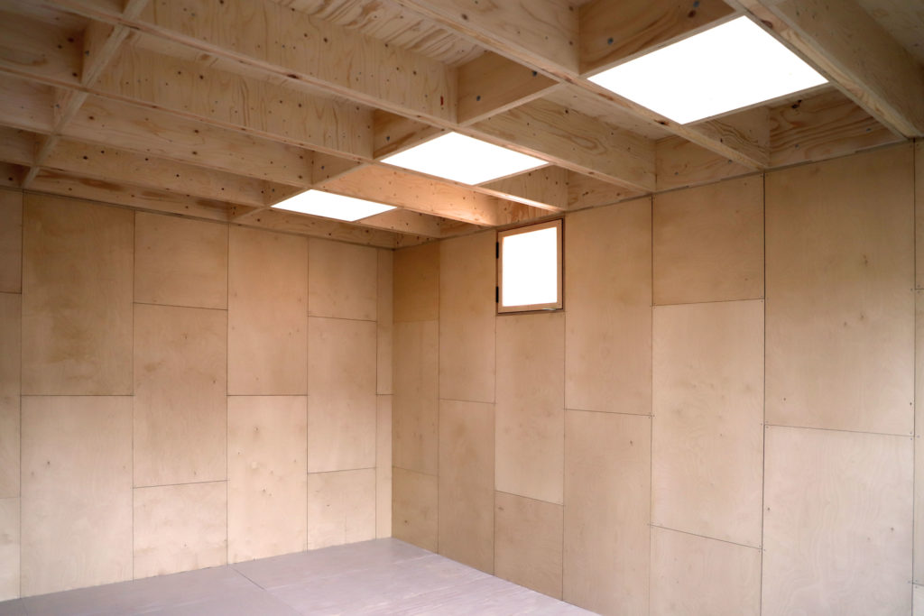 A Spruce Ceiling with Birch Walls